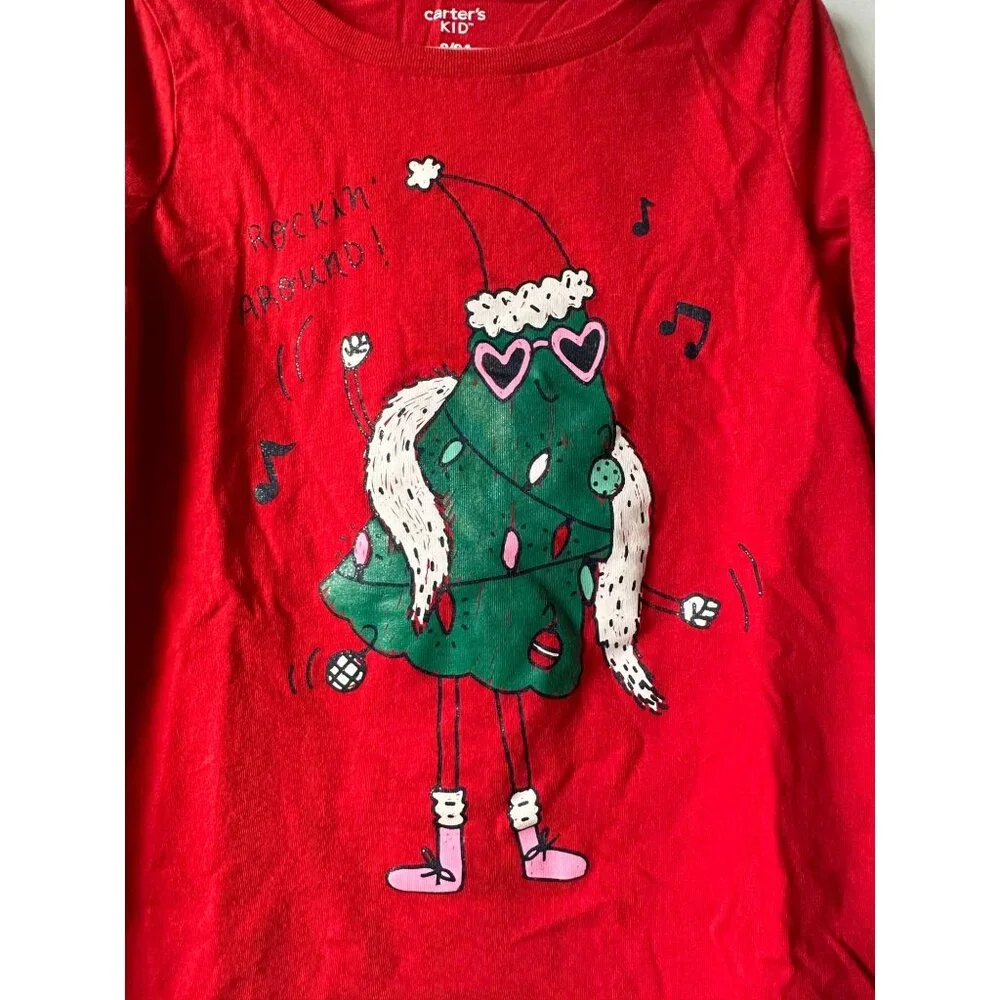 Carter's Girl's Red Christmas Tree 